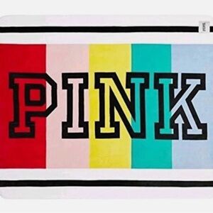 Victorias Secret PINK Sherpa Blanket Colorblock